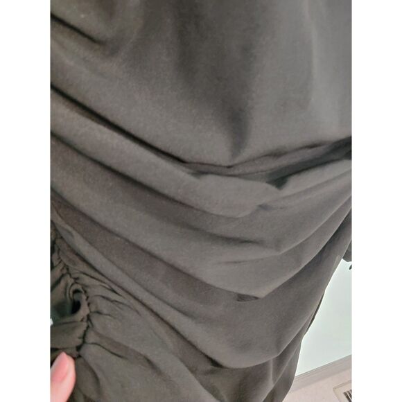 Ronny Kobo Adelheid 180$ Lightweight BODYCON Longsleeve Dress Rochet Bodice SILK - Picture 7 of 16